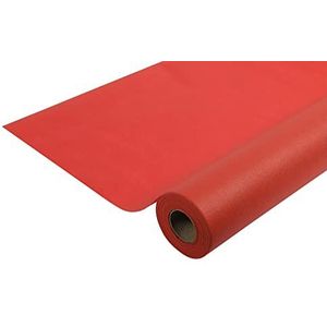Pro tafelkleed - Ref. R780609I - karton met 5 wegwerptafelkleden van Spunbond - rol met 6 m lengte x 1,20 m breedte - kleur rood - materiaal scheurvast, waterafstotend en afwasbaar