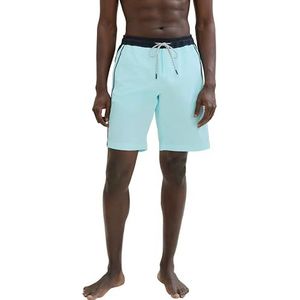 TOM TAILOR Zwemshorts voor heren, 34921 - Caribbean Turquoise, M