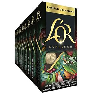 L'OR Espresso Limited Creations Arabica Bourbon Koffiecups - Intensiteit 7/12 - 10 x 10 Capsules