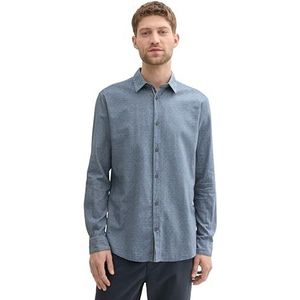 TOM TAILOR heren overhemd, 36023 - Mid Blue Circle Design, XXL