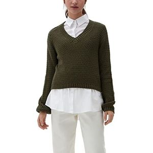 Q/S designed by Dames 2119040 gebreide trui, groen, XS