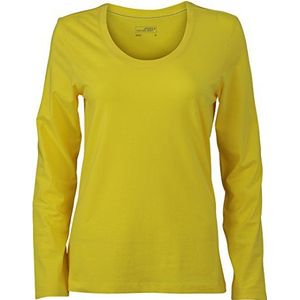 James & Nicholson Dames T-shirt met lange mouwen dames stretch shirt lange mouwen