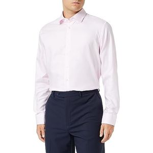 Seidensticker Heren Shaped Fit Shirt met lange mouwen, rosé, 41