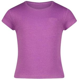 Vingino G-Basic-Crop Rib Tee Top voor meisjes, paars (true purple), 10 Jaar