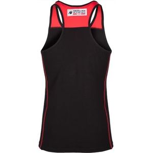 Wallace Tank Top - Black/Red - 4XL
