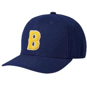 Brixton Unisex Big B Stretch Fit Baseball Cap, Donkerblauw, S