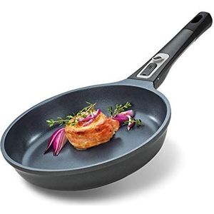 Küchenprofi Milano braadpan, 24 cm, aluminium, geschikt voor oven, afneembare handgreep, aluminium pan, inductiepan, voor alle warmtebronnen