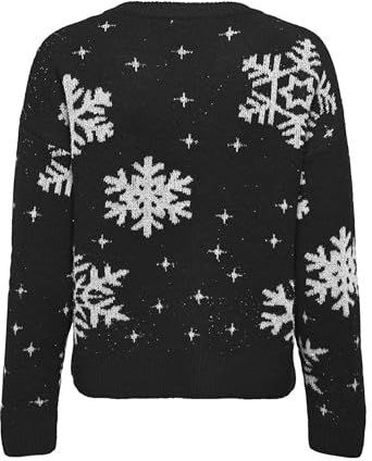 Onlxmas - Gebreide Pullover - O-hals - Lange Mouwen - Regular Fit