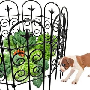 Amagabeli Garden Home 32in x 10ft tuinhek metalen hek hek metalen hek hek decoratieve omheining metalen houten draad hek metalen hek metalen