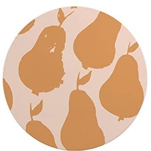 Questo Casa, Ronde digitaal bedrukte muismat, antislip onderkant, voor kantoor en thuis, diameter: 22 cm