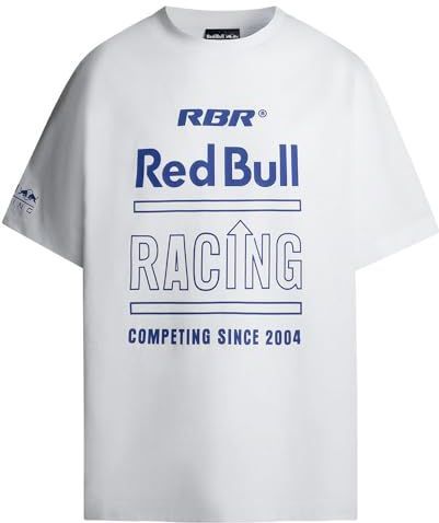 Red Bull Racing - Racing History T-shirt - Korte Mouwen - Katoen - Blauw