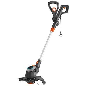 GARDENA PowerCut 650/28 Elektrotrimmer: Grastrimmer met een maaicirkel van 280 mm, telescoopsteel, verstelbare greep, draaibare en kantelbare trimmerkop, plantbeschermingsbeugel uitklapbaar (9874-20)