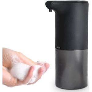 MikaMax Automatische Zeepdispenser - Zeeppompje - Oplaadbaar - Foam Technologie - Infrarood Sensor - Mat Zwart - 350ml