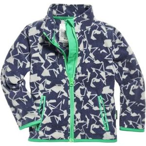 Playshoes Uniseks kinderen sterren camouflage fleece jas, donkergrijs, 104, donkergrijs