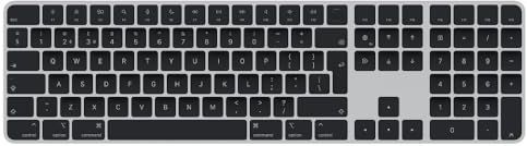 Apple Magic Keyboard met Touch ID en numeriek toetsenblok: Bluetooth, oplaadbaar. Werkt met andere Mac-computers met Apple silicon; Russisch, Zwarte toetsen