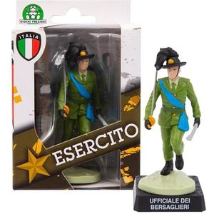 Giochi Preziosi Italiaans leger – figuur 8 cm, officiële vertegenwoordiger van de doelen, zeer gedetailleerd in het uniform en de divisie, voor kinderen vanaf 3 jaar, Eer20B00