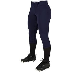 CHAMPRO Dames toernooi traditionele laagbouw polyester softbal broek, X-Large, marineblauw