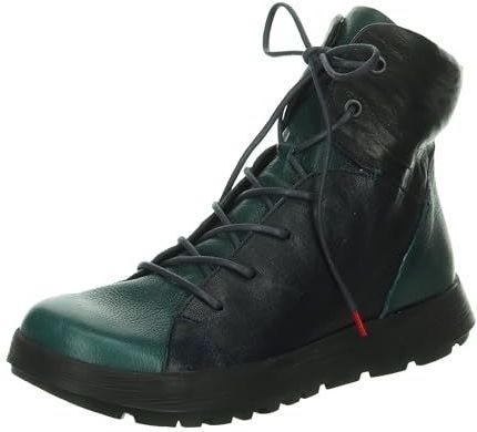 THINK! Dames COMODA enkellaarzen, petrol/combi 7010, 40 EU smal, Petrol Combi 7010, 40 EU smal