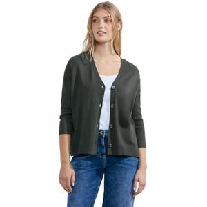 Cecil Cardigan met knoopvorm voor dames, Sterk kaki, S