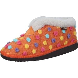 Manitu Home Dames 340010-62 pantoffels, 41 EU, oranje, 41 EU
