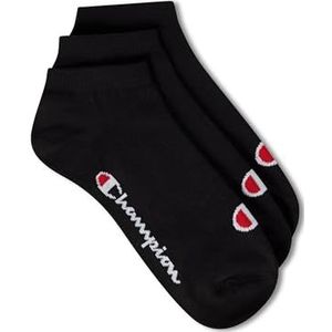 Champion - Sneaker Sokken - Zwart - 3-pack - Normale Pasvorm - Ademend Materiaal