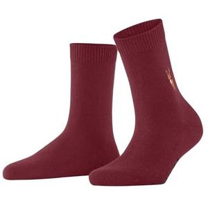FALKE - Cosy Wool Reindeer X-Mas - Wol Kasjmier Sokken - Rood