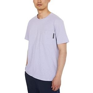 Marc O'Polo Body & Beach Heren M-shirt ronde hals pyjama bovendeel, lavendel, M