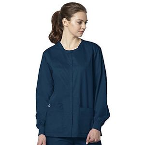 WonderWink 800ACARIXL Wonder Work Unisex Snap Front Jack, Caribisch Blauw, Standaard-XL Maat