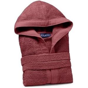 Caleffi Badjas van katoen, bordeaux menorca - 1000414
