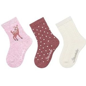 Sterntaler Meisjessokken, verpakking van 3 stuks, reekitz, ecru, 18 EU