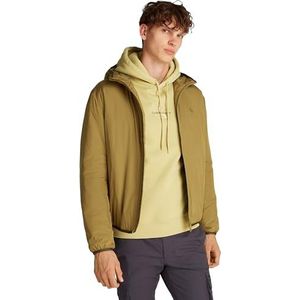 Calvin Klein Heren Hi-Neck Jas, Gothic Olive, M