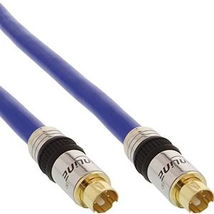 InLine 89946P S-VHS kabel, PREMIUM, vergulde stekkers, 4-polige mini-DIN-stekker/stekker, 3 m