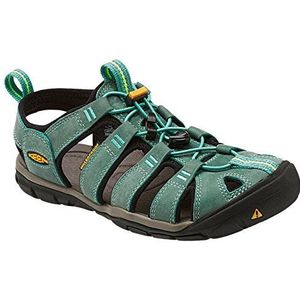 KEEN Clearwater Cnx Leather dames sandalen , meerkleurig Mineral Blue Yellow 1014371, 35.5 EU