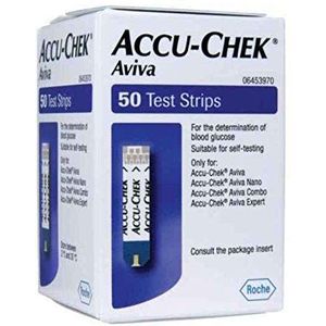 Accu Chek Aviva glucose-teststrips, 50 stuks