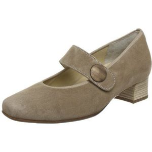 Hassia Evelyn, breedte J 5-303372-18000 dames Mary Jane lage schoenen, Beige Cotton 1800