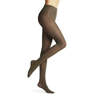 FALKE Dames Kousen Pure Matt 50, Synthetisch, 1 Paar, Groen (Khaki 7826), S