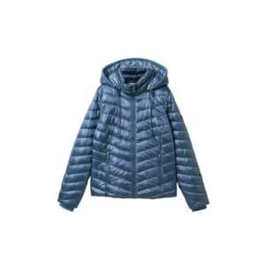 TOM TAILOR Lichtgewicht gewatteerde jas voor dames met capuchon, 26779 - Nachttijd Blauw, M