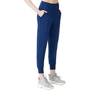 LOS OJOS Joggingbroek voor dames, joggingbroek voor vrouwen, sweatpants met hoge taille en zakken, True Navy, XS