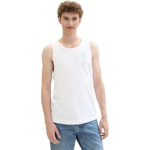 TOM TAILOR Denim Tanktop voor heren, 20000 - wit, L