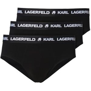 Karl Lagerfeld B.V Logo briefs set (3 stuks), zwart, XS