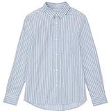 TOM TAILOR Overhemd voor jongens met strepen en borstzak, 33808-middle Blue Stripe, 128 cm