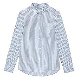 TOM TAILOR Overhemd voor jongens met strepen en borstzak, 33808-middle Blue Stripe, 176 cm