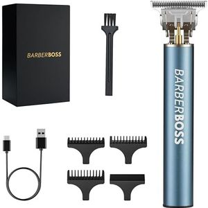 Barberboss Baardtrimmer en draadloze tondeuse voor heren, precisie-kniptrimmer, detailtrimmer voor baard, haar, complete verzorgingsset voor heren