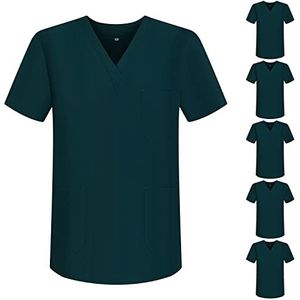 MISEMIYA - Set van 6 stuks - Sanitaire kippenuniform voor Mexico verpleegsters, groen 68, L