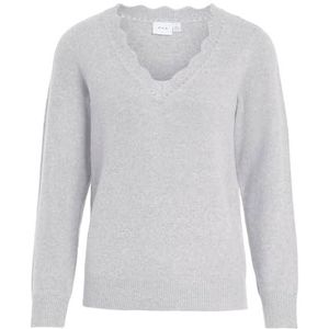 Vila - Nikolina - Trui - V-hals - Lange Mouwen - Gerecycled Polyester