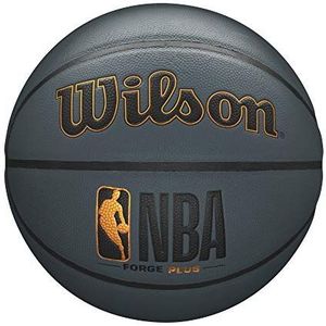 Wilson NBA Forge Series Indoor/Outdoor Basketbal - Forge Plus, Donkergrijs, Maat 5-27.5