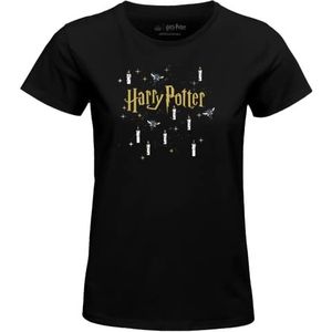 HARRY POTTER T-shirt voor dames, Zwart, M