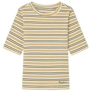 Pepe Jeans Trudy T-shirt voor meisjes, Wit (Mousse Wit), 6 jaar
