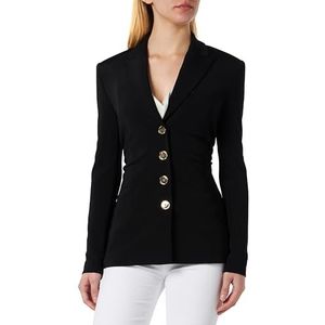 Pinko Dames Edvige Fluid neopreen jack Blazer, Z99_zwart limousine, 38, Z99_zwart Limousine, 38