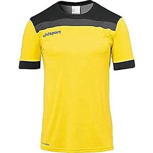 Uhlsport Offense 23 T-shirt met korte mouwen voor heren, limoengeel/zwart/antraciet, L